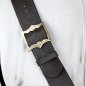 Preview: Einfacher Crossbelt in Büffel, dunkelbraun (M-L) - 7,5 cm