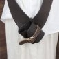 Preview: Einfacher Crossbelt in Büffel, dunkelbraun (M-L) - 7,5 cm