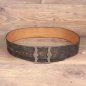 Preview: 7.5 x 140 cm pirate belt, full-grain leather, antique brown - AS / circumference 111 - 134 cm