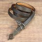 Preview: 2 x 150 cm - Late Medieval Belt, Antique Brown, AM, with Metal Lace