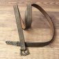 Preview: 2 x 155 cm - Viki Belt, Antique Brown, AB, with metal tip