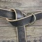Preview: 3 x 142 cm - Ring Belt Antique Brown, Ring Color: Antique Brass
