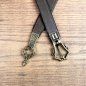 Preview: 2 x 160 cm - late medieval belt (1390 - 1420), antique brown, AM, with metal tip