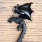 Preview: Haarnadel Drache, mit geschwungener "Nadel"- Schwarz