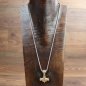Preview: Necklace "Thor's Hammer" gold-colored, triskelion