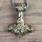 Preview: Necklace "Thor's Hammer" gold-colored, triskelion