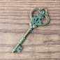 Preview: Hutschmuck "alter Schlüssel", "Krone und Herz" mit grüner "Patina"