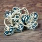 Preview: 8 Glass Fisherman Balls on a Rope - Sea Blue