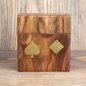 Preview: Spielkarten und Würfel Box Holz