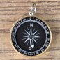 Preview: Kompass, Metall Farbe: Gold