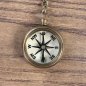 Preview: Schlüsselanhänger Kompass im Antik-Stil
