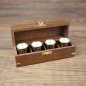 Preview: 4 Rumbecher mit Holzbox