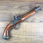 Preview: Deko Steinschloss Pistole, Tromblon, Holz / Metall, grau - Replik