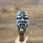 Preview: Deko Steinschloss Pistole, Tromblon, Holz / Metall, grau - Replik