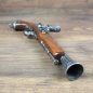 Preview: Deko Steinschloss Pistole, Tromblon, Holz / Metall, grau - Replik