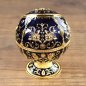 Preview: Aschenbecher "Barock Ball", Farbe: Gold / Blau