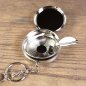Preview: Schlüsselanhänger Taschenaschenbecher, Metall Farbe: Silber