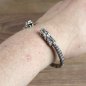 Preview: Metall Armband Drache - Farbe: Silber