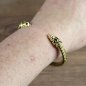 Preview: Metall Armband Rabe, geschlossener Schnabel - Farbe: Messing