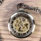 Preview: Mechanische Taschenuhr mit Metallgehäuse