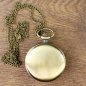 Preview: Schlichte Taschenuhr mit Klappdeckel, Farbe: Altmessing
