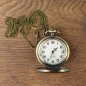 Preview: Schlichte Taschenuhr mit Klappdeckel, Farbe: Altmessing
