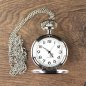 Preview: Schlichte Taschenuhr mit Klappdeckel, Farbe: Silber