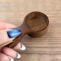 Preview: Schnaps Löffel aus Walnussholz