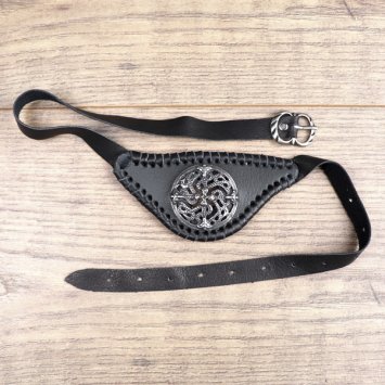 Preview: Augenklappe Midgard Netz Altsilber