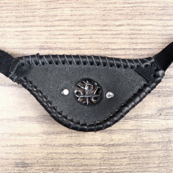 Preview: Augenklappe Midgard Netz Altsilber