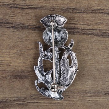 Preview: Brosche Schottische Distel - Silberfarben