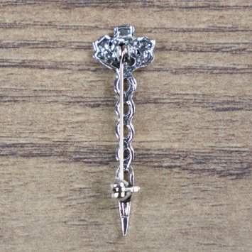 Preview: Brosche Schottische Distel - 1 Distel, Silberfarben