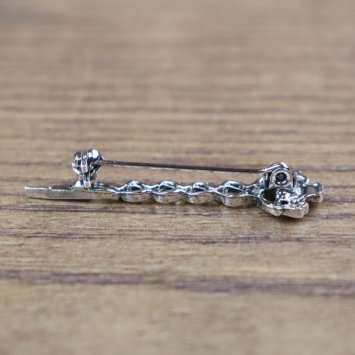 Preview: Brosche Schottische Distel - 1 Distel, Silberfarben