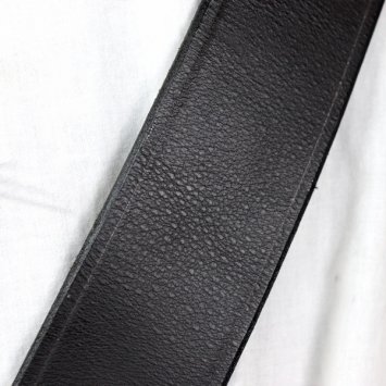 Einfachen Crossbelt 6 cm, Büffelleder, Dunkelbraun (L)