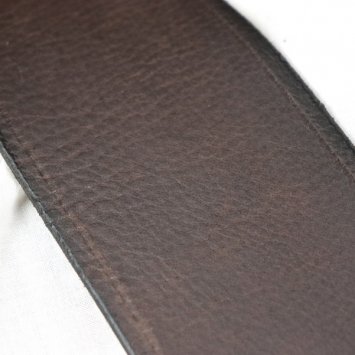Einfacher Crossbelt in Büffel, dunkelbraun (M-L) - 7,5 cm