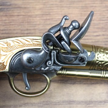Replica - dueling pistol, brass