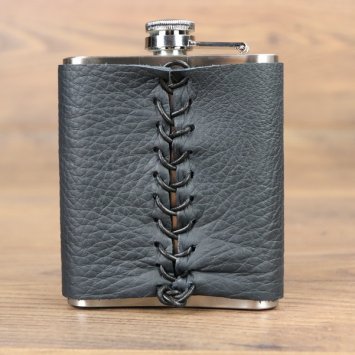 Preview: Flachmann mit Ledermantel, Motiv 