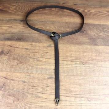 Preview: 2 x 167 cm Gothic Wiki Belt, buffalo leather with end piece