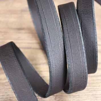 Preview: 2 x 181 cm Anglo-Saxon Viking Belt, buffalo leather with end piece