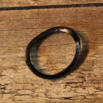 Haargummi, schwarz, 18 mm