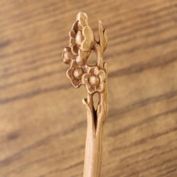 Preview: Haarnadel aus Holz