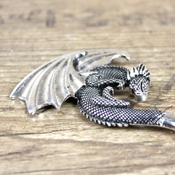 Preview: Haarnadel Drache, mit geschwungener 