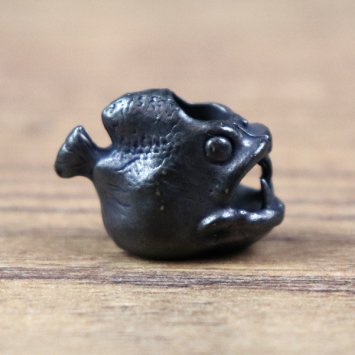 5 mm Haarperle Piranha, schwarz