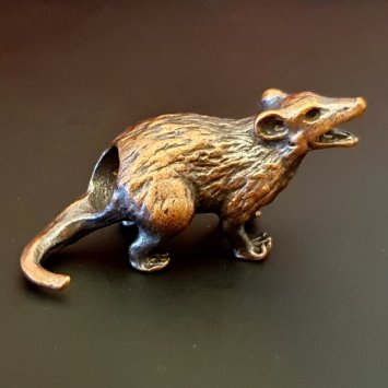 5 mm Haarperle Ratte - Kupfer