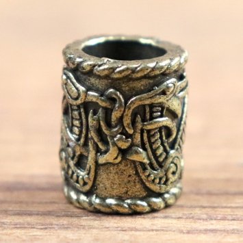 10 mm - Haarperle keltisches Tierwesen - AM