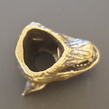 5 mm Haarperle Wolfskopf - AM