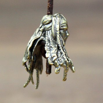 5 mm hair bead "Captain Jack Sparrow" - AM - with and without tricorn hat