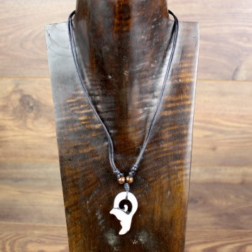 Preview: Amulett Walschwanz / Fluke - weiß