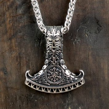 Halskette "Thors Hammer" Schiffsrumpf, Thorskopf