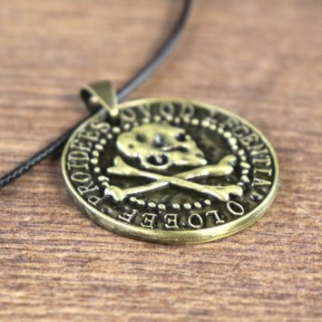Pirate Amulet, Coin with Head and Ship (2.0)